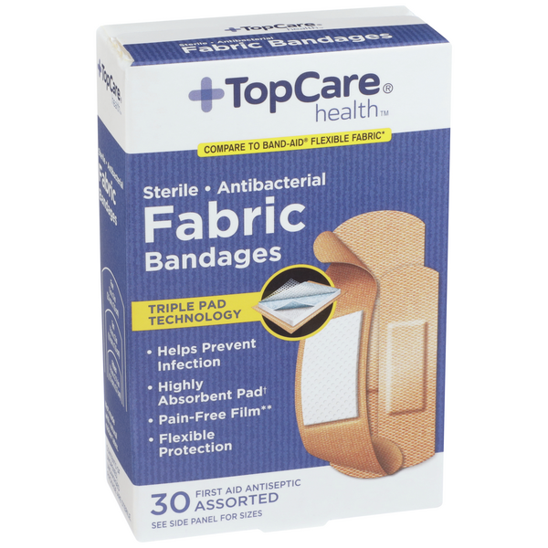 TopCare Fabric Bandages Assorted Sizes  Hy-Vee Aisles Online Grocery  Shopping