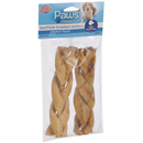 Paws Premium Beefhide Braided Sticks For Dogs Chicken Flavor 2 Pk