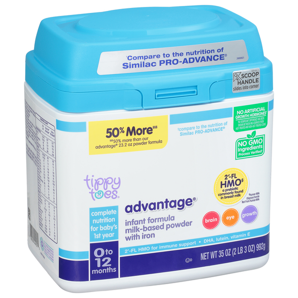 tippy-toes-hmo-advantage-infant-formula-powder-with-iron-hy-vee