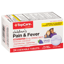 TopCare Health Children's Pain & Fever Grape Flavor Chewable Tablets