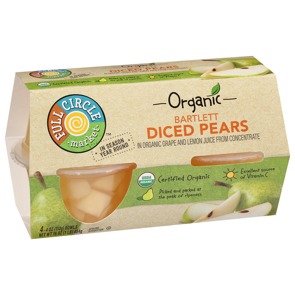 Organic Diced Pears