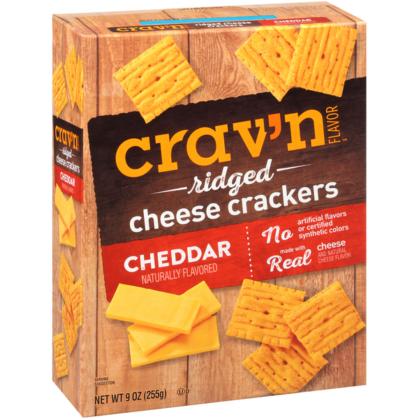 Crav'N Flavor Cheddar Ridged Cheese Crackers HyVee Aisles Online