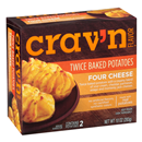 Crav'N Flavor Twice Baked Potatoes, Four Cheese 2Ct