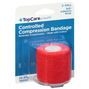 TopCare Red 2" Controlled Compression Bandage,  Unstretched