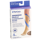 TopCare Health Men & Women Medical Compression Socks Below Knee XL Beige