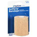 TopCare, Bandages, Self-Grip, Athletic, 3 in, Beige