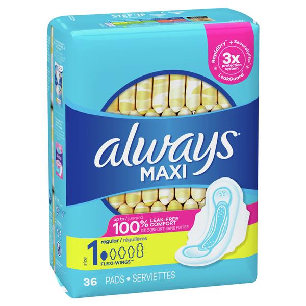 Always Maxi Regular with Wings, Unscented Pads | Hy-Vee Aisles Online ...