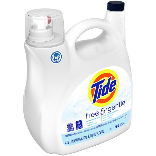 Tide Free & Gentle Liquid Laundry Detergent, 96 Loads | Hy-Vee Aisles ...