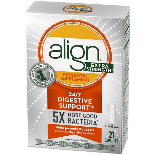 Align Extra Strength 24/7 Digestive Support Probiotic Supplement