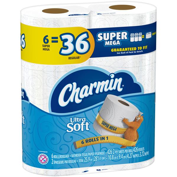 Charmin Ultra Soft Super Mega Rolls | Hy-Vee Aisles Online Grocery Shopping