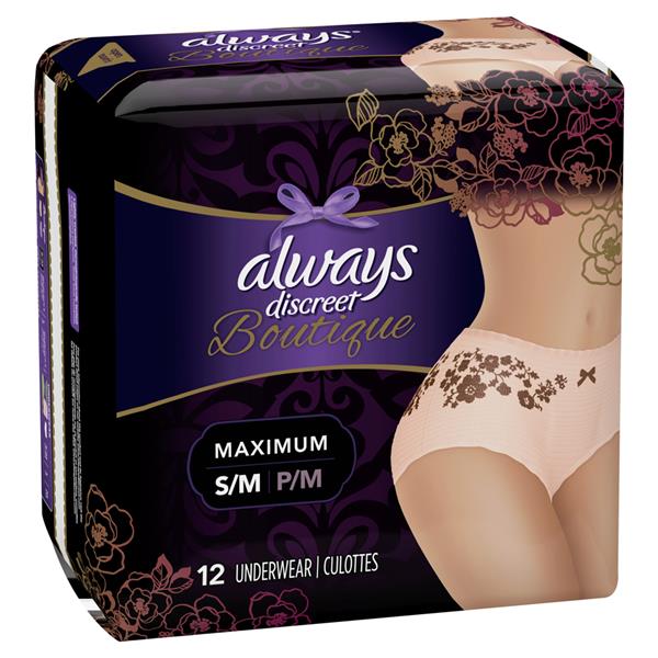Always Discreet Boutique S/M Maximum Protection Underwear HyVee