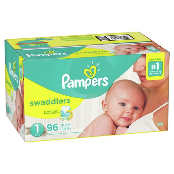 Swaddlers Newborn Diaper Size 1 96 Count