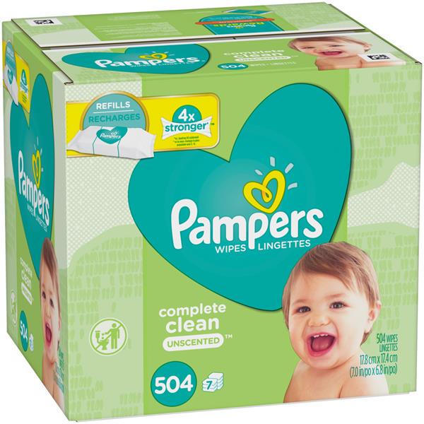 Pampers Complete Clean Unscented Baby Wipes 7Pk | Hy-Vee Aisles Online ...