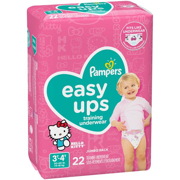 Pampers Easy Ups Training Underwear Girls 3T4T Jumbo Pack HyVee