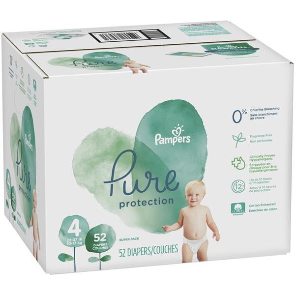 Pampers Pure Protection Size 4 Diapers | Hy-Vee Aisles Online Grocery ...