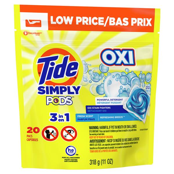 Tide PODS Simply Clean & Fresh, Refreshing Breeze, 20Ct ...