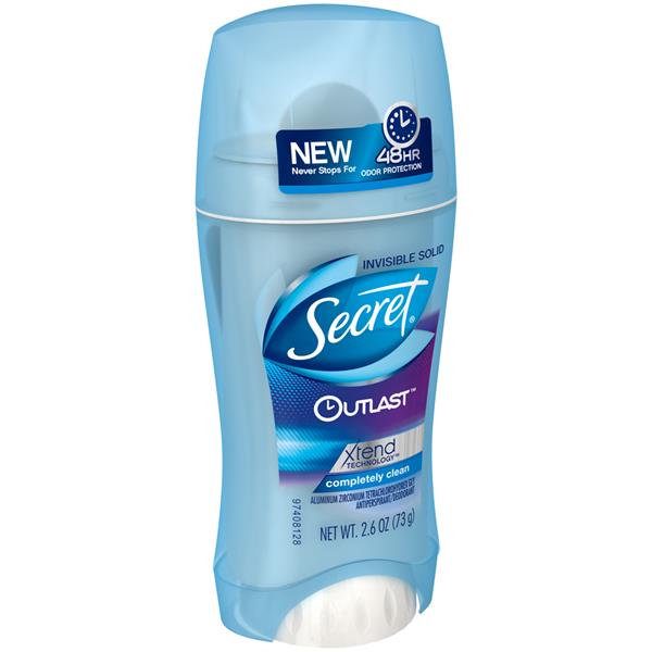 Secret Outlast Completely Clean Invisible Solid Antiperspirant