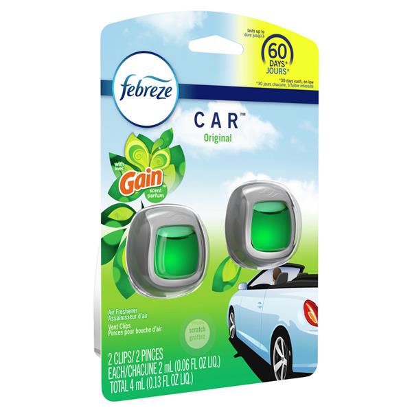 Febreze Gain Original Car Air Freshener 2 Count | Hy-Vee Aisles Online ...