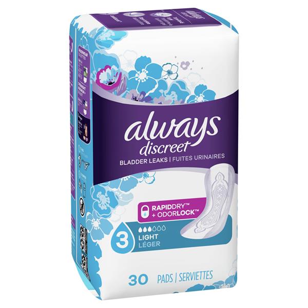 Always Discreet Incontinence Liners Ultra Thin Regular Length | Hy-Vee ...