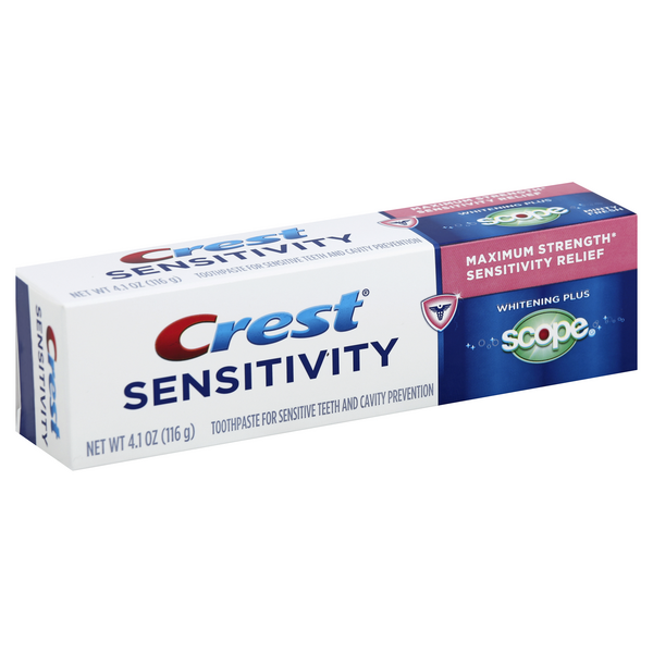 Crest Sensitivity Whitening Plus Scope Toothpaste Minty Fresh