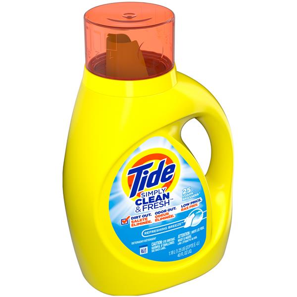 Tide Simply Clean & Fresh Liquid Laundry Detergent, Refreshing Breeze