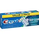 Crest Complete Plus Whitening Deep Clean Toothpaste, Effervescent Mint, 2-5.4 oz