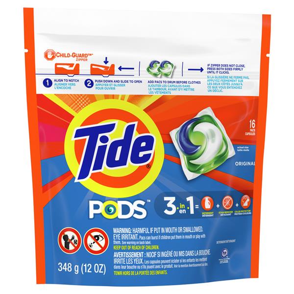 Tide PODS Detergent Original Pacs Capsules 16 Ct | Hy-Vee Aisles Online ...