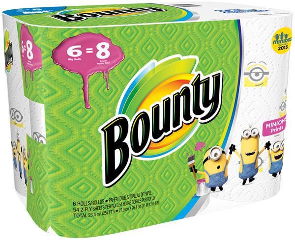 Bounty Paper Towels Minions Print 6 Big Rolls | Hy-Vee Aisles ...