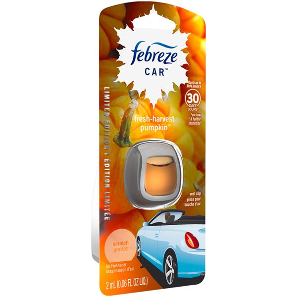 Febreze CAR Vent Clip Fresh Fall Pumpkin Air Freshener HyVee Aisles