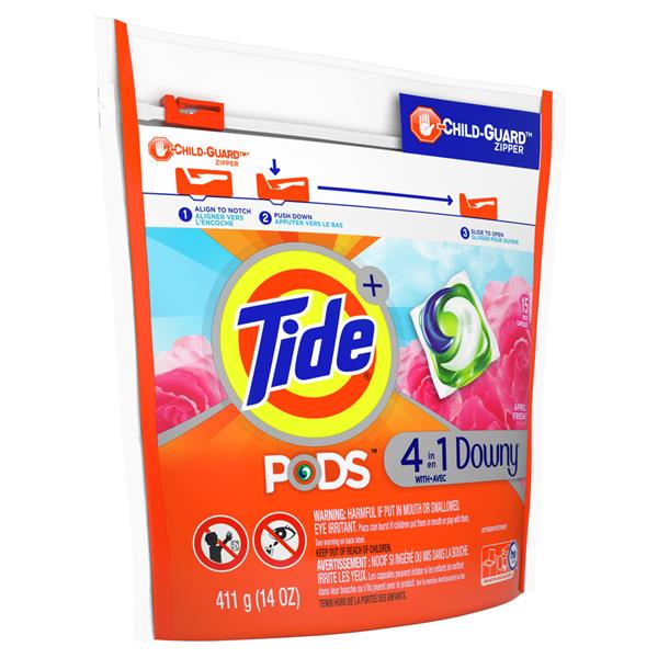 Tide+ 4-in-1 Downy April Fresh Laundry Detergent PODS 15 ct | Hy-Vee ...