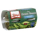 Libby's Microwavable Cut Green Beans Lightly Seasoned with Sea Salt 4-4 oz Cups