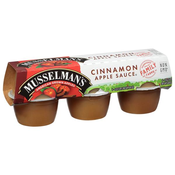 Musselman's Cinnamon Apple Sauce 6-4 oz Cups | Hy-Vee Aisles Online