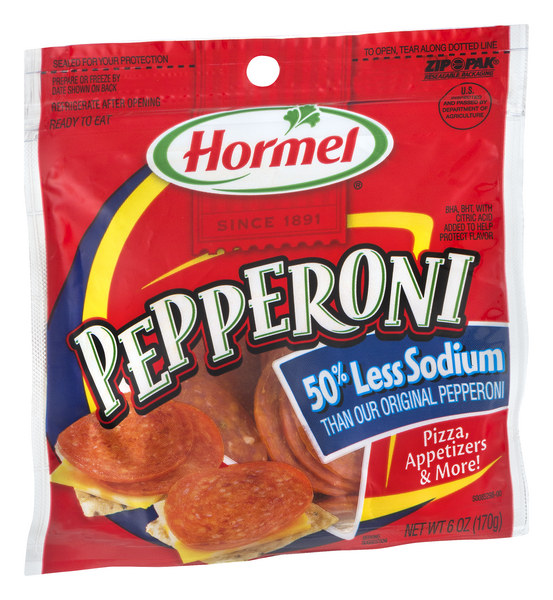 50% Less Sodium Pepperoni - HORMEL® Pepperoni