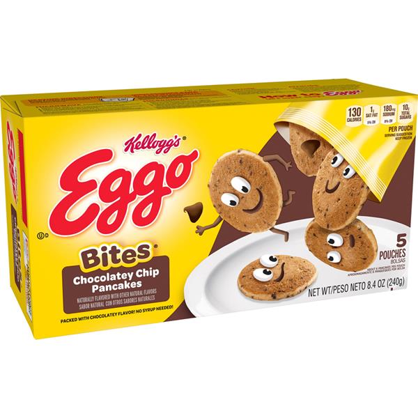 Kellogg's Eggo Bites Chocolatey Chip Pancakes 5Pk.