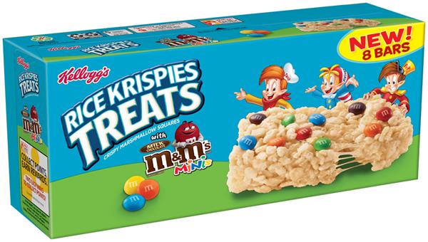 Kellogg's Rice Krispies Treats with M&M's Minis Chewy ...