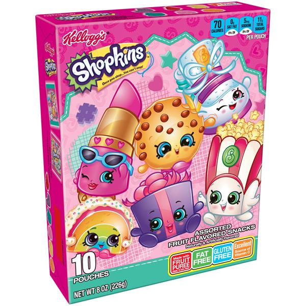 Kellogg's Shopkins Assorted Fruit Flavored Snacks 10 Ct | Hy-Vee Aisles ...