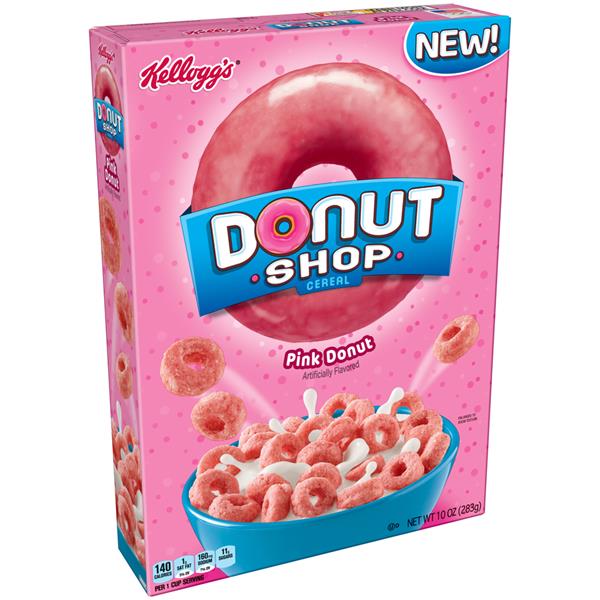 Kelloggs's Donut Shop Pink Donut Cereal 10 oz. Box | Hy-Vee Aisles ...