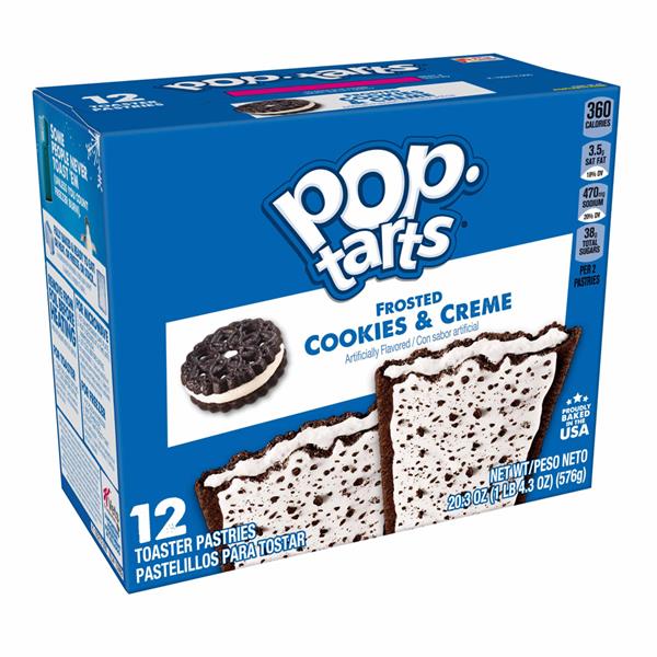 Kellogg S Pop Tarts Frosted Cookies And Creme 12ct Hy Vee Aisles Online Grocery Shopping