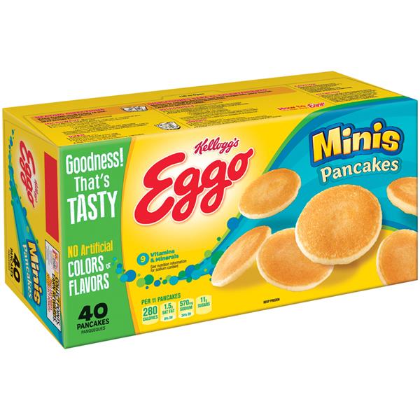 Kellogg's Eggo Pancakes Minis 40Ct HyVee Aisles Online Grocery Shopping