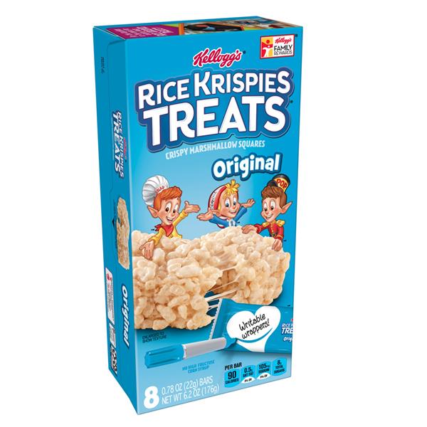 Kellogg's Rice Krispies Treats The Original Crispy Marshmallow Squares ...