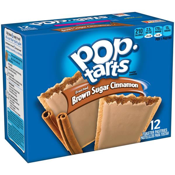 Kellogg's Pop-Tarts Frosted Brown Sugar Cinnamon Toaster Pastries 12Ct ...