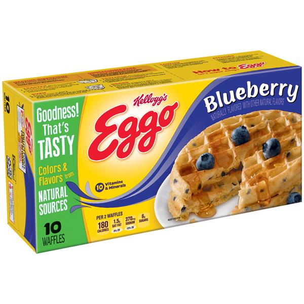 Kellogg's Eggo Blueberry Waffles 10 ct HyVee Aisles Online Grocery Shopping