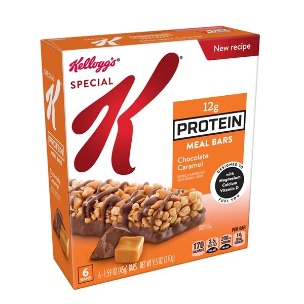 Kelloggs Special K Protein Chocolate Caramel Meal Bars 6 159 Oz Bars