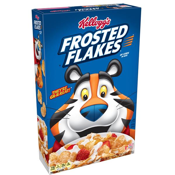 Kellogg's Frosted Flakes Cereal.