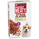 Purina Moist & Meaty Steak Flavor Dog Food 12 ct