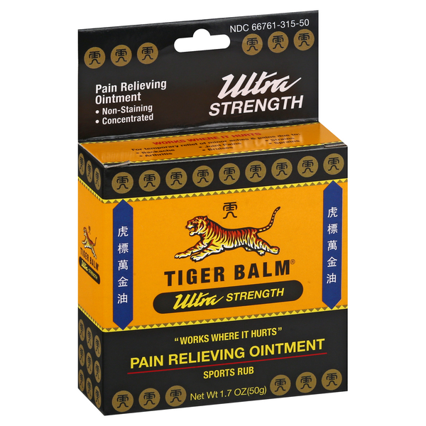 Tiger Balm Pain Relieving Ointment, Ultra Strength, Sports Rub | Hy-Vee