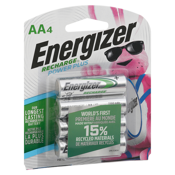 Energizer Recharge Plus Combo with Case, 6 AA and 4 AAA NiMH