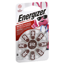 Energizer EZ Turn & Lock Size 312, 8 Pack, Brown
