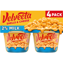 Kraft Velveeta Shells & Cheese Made with 2% Milk Cheese 4-2.19 oz Cups