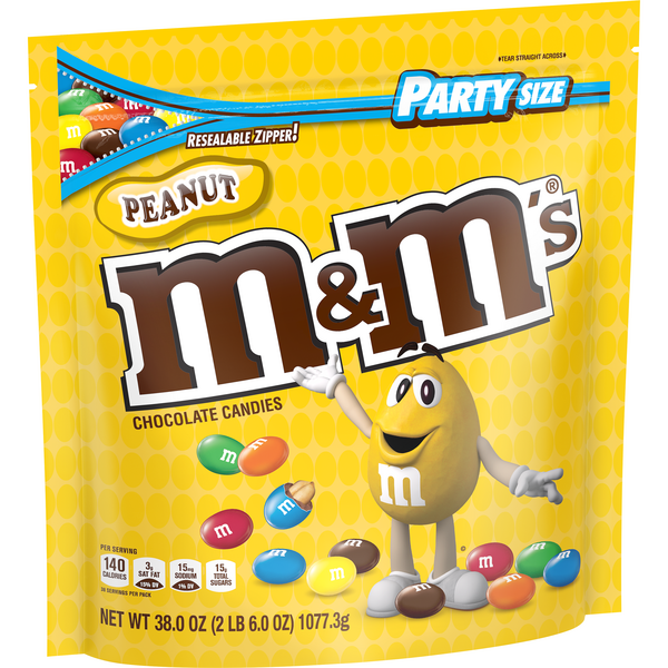 M&M'S Peanut Chocolate Candy Party Size Bag | Hy-Vee Aisles Online ...